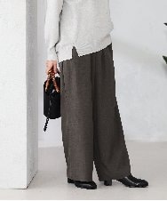 K2LIA70049 a.v.v(アー・ヴェ・ヴェ) 【WEB限定 】イージーワイドパンツ グレー