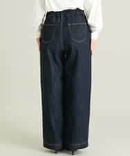 K2LJP10049 a.v.v(アー・ヴェ・ヴェ) 【XS～XL】ワイドデニムパンツ ベージュ