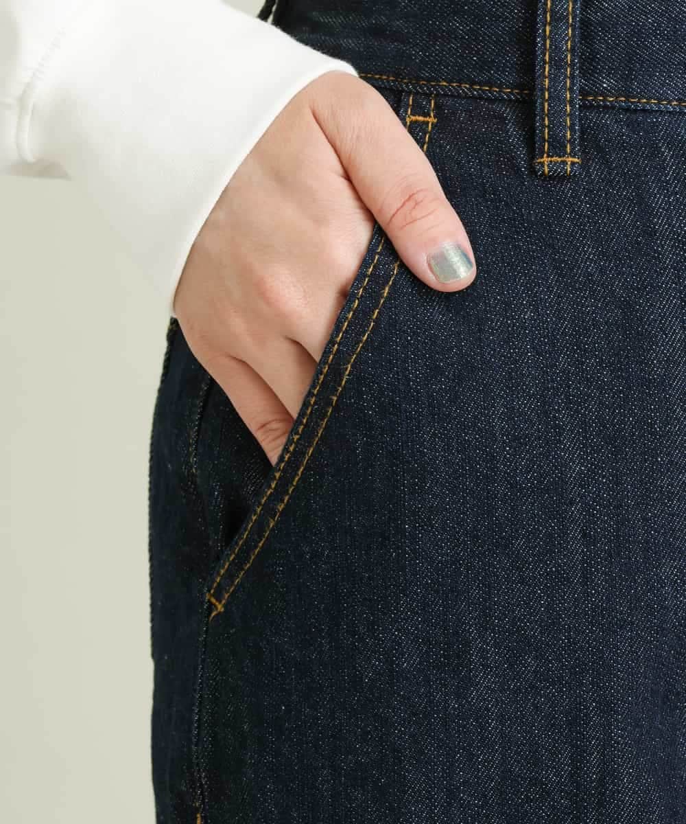 K2LJP10049 a.v.v(アー・ヴェ・ヴェ) 【XS～XL】ワイドデニムパンツ ベージュ
