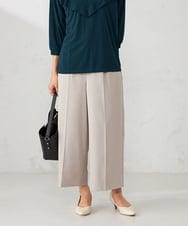 K2LKA07059 a.v.v(アー・ヴェ・ヴェ) 【洗える】クロップドパンツ ネイビー