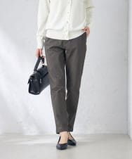 K2LTA01049 a.v.v(アー・ヴェ・ヴェ) ハイパーストレッチスリムパンツ グレージュ