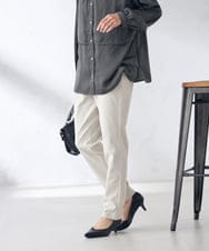 K2LTA01049 a.v.v(アー・ヴェ・ヴェ) ハイパーストレッチスリムパンツ グレージュ