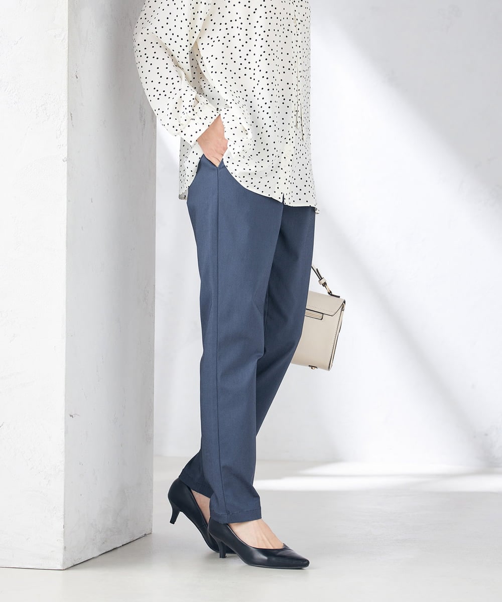 K2LTA01049 a.v.v(アー・ヴェ・ヴェ) ハイパーストレッチスリムパンツ グレージュ