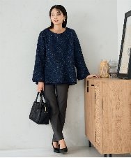 K2LTA01049 a.v.v(アー・ヴェ・ヴェ) ハイパーストレッチスリムパンツ グレージュ