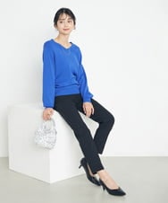 K2LTA01049 a.v.v(アー・ヴェ・ヴェ) ハイパーストレッチスリムパンツ グレージュ