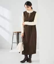 K2PBD02069 a.v.v(アー・ヴェ・ヴェ) 千鳥ジャガードジャンスカ ブラウン