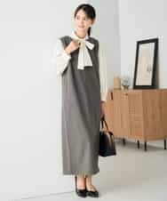 K2PBD02069 a.v.v(アー・ヴェ・ヴェ) 千鳥ジャガードジャンスカ ブラウン