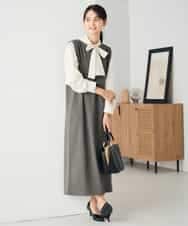 K2PBD02069 a.v.v(アー・ヴェ・ヴェ) 千鳥ジャガードジャンスカ ブラウン