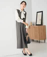 K2PBD02069 a.v.v(アー・ヴェ・ヴェ) 千鳥ジャガードジャンスカ ブラウン