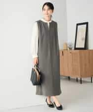 K2PBD02069 a.v.v(アー・ヴェ・ヴェ) 千鳥ジャガードジャンスカ ブラウン