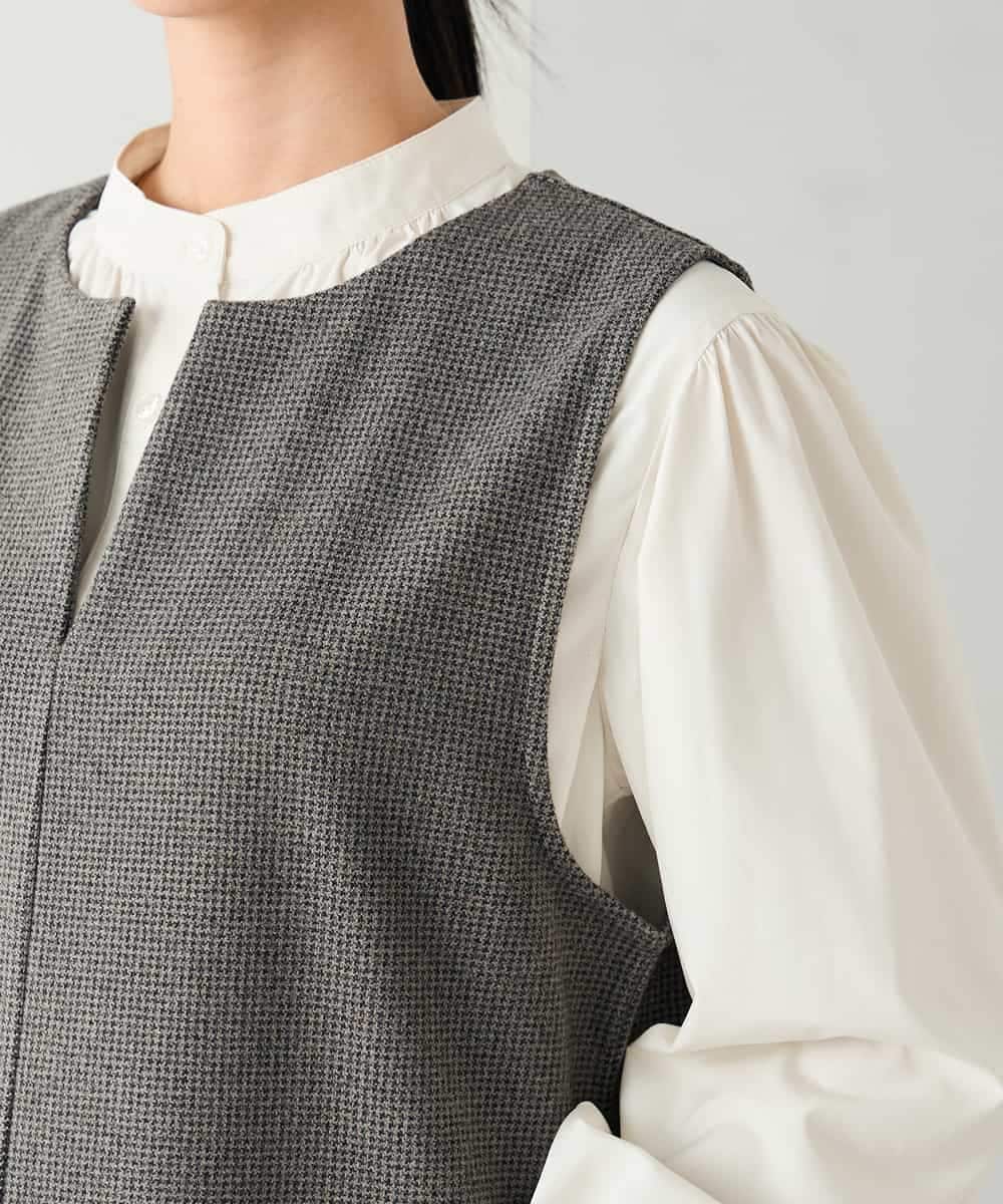 K2PBD02069 a.v.v(アー・ヴェ・ヴェ) 千鳥ジャガードジャンスカ ブラウン