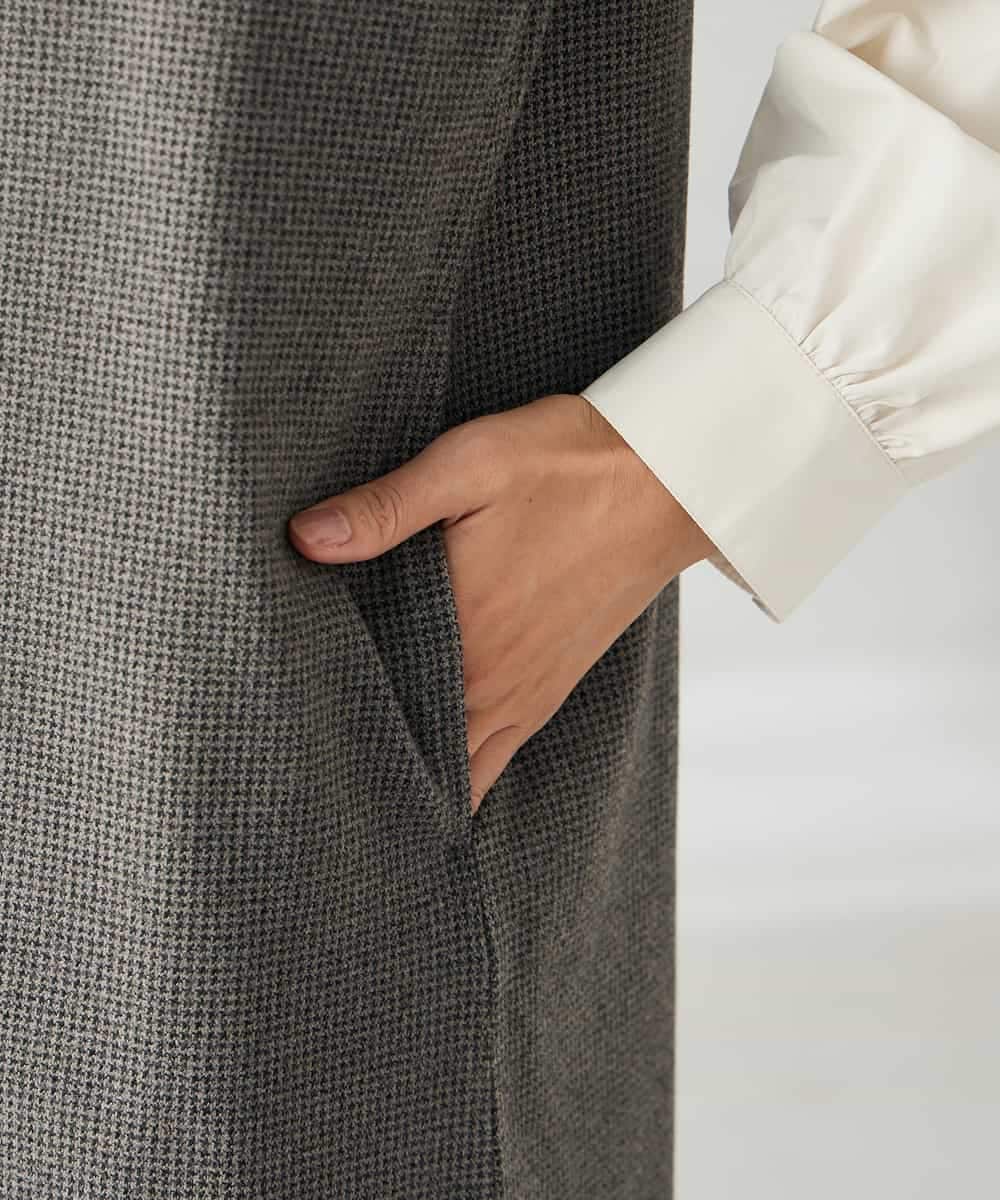 K2PBD02069 a.v.v(アー・ヴェ・ヴェ) 千鳥ジャガードジャンスカ ブラウン