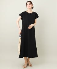 K2PGV03059 a.v.v(アー・ヴェ・ヴェ) バックティアードワンピース【WEB限定】 ブラック