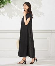 K2PHA03059 a.v.v(アー・ヴェ・ヴェ) バックティアードワンピース【WEB限定】 ブラック