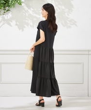 K2PHA03059 a.v.v(アー・ヴェ・ヴェ) バックティアードワンピース【WEB限定】 ブラック