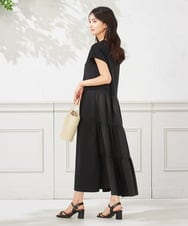 K2PHA03059 a.v.v(アー・ヴェ・ヴェ) バックティアードワンピース【WEB限定】 ブラック