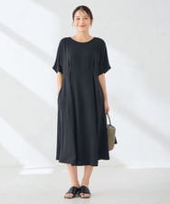 K2PHD02059 a.v.v(アー・ヴェ・ヴェ) ウエストタックワンピース レッド