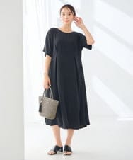 K2PHD02059 a.v.v(アー・ヴェ・ヴェ) ウエストタックワンピース レッド
