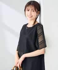 K2PHD03069 a.v.v(アー・ヴェ・ヴェ) メッシュレイヤードワンピース ブラウン