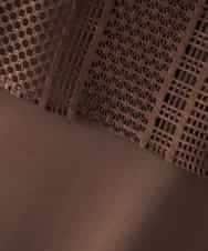 K2PHD03069 a.v.v(アー・ヴェ・ヴェ) メッシュレイヤードワンピース ブラウン
