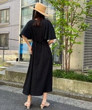 K2PHS08069 a.v.v(アー・ヴェ・ヴェ) 秒映えケープスリーブワンピース ブラック