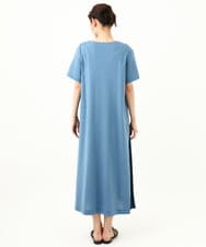 K2PHV04054 a.v.v(アー・ヴェ・ヴェ) 【接触冷感/UVカット】サマ見えサイドプリーツカットソーワンピース ブラック