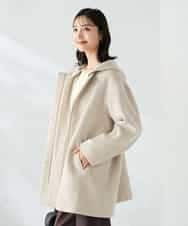 K2UAD02179 a.v.v(アー・ヴェ・ヴェ) 【２WAY】Aラインフーデッドミドルコート ライトブルー