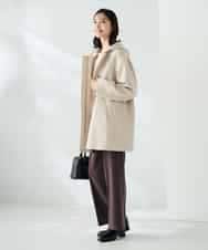 K2UAD02179 a.v.v(アー・ヴェ・ヴェ) 【２WAY】Aラインフーデッドミドルコート ライトブルー