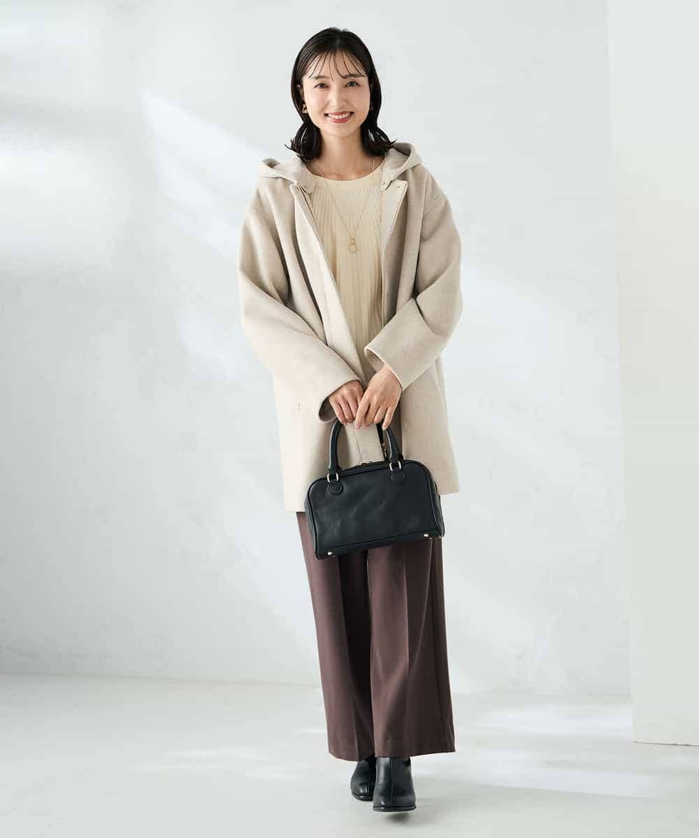 K2UAD02179 a.v.v(アー・ヴェ・ヴェ) 【２WAY】Aラインフーデッドミドルコート ライトブルー