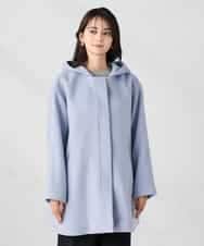 K2UAD02179 a.v.v(アー・ヴェ・ヴェ) 【２WAY】Aラインフーデッドミドルコート ライトブルー