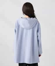 K2UAD02179 a.v.v(アー・ヴェ・ヴェ) 【２WAY】Aラインフーデッドミドルコート ライトブルー