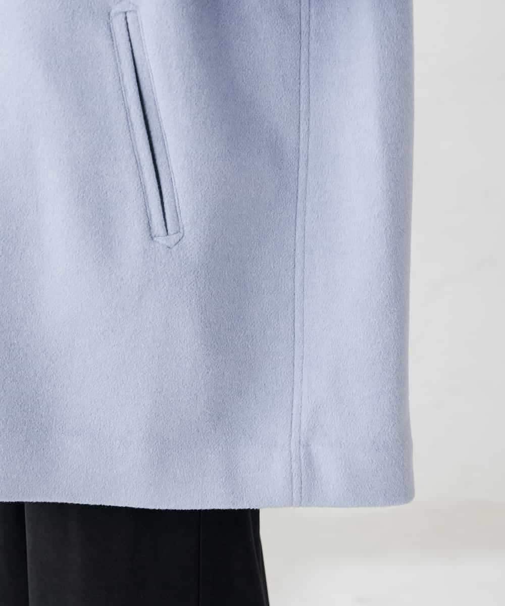 K2UAD02179 a.v.v(アー・ヴェ・ヴェ) 【２WAY】Aラインフーデッドミドルコート ライトブルー