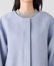 K2UAD02179 a.v.v(アー・ヴェ・ヴェ) 【２WAY】Aラインフーデッドミドルコート ライトブルー