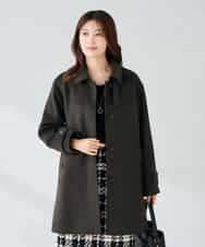 K2UAD04179 a.v.v(アー・ヴェ・ヴェ) ステンカラーミディコート ブラウン