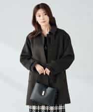 K2UAD04179 a.v.v(アー・ヴェ・ヴェ) ステンカラーミディコート ブラウン