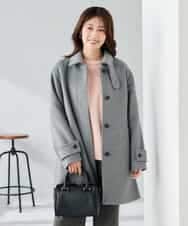 K2UAD04179 a.v.v(アー・ヴェ・ヴェ) ステンカラーミディコート ブラウン