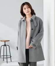 K2UAD04179 a.v.v(アー・ヴェ・ヴェ) ステンカラーミディコート ブラウン