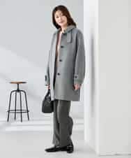 K2UAD04179 a.v.v(アー・ヴェ・ヴェ) ステンカラーミディコート ブラウン