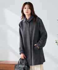 K2UAD04179 a.v.v(アー・ヴェ・ヴェ) ステンカラーミディコート ブラウン