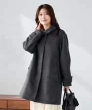 K2UAD04179 a.v.v(アー・ヴェ・ヴェ) ステンカラーミディコート ブラウン