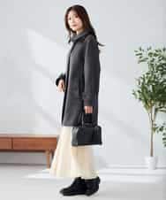 K2UAD04179 a.v.v(アー・ヴェ・ヴェ) ステンカラーミディコート ブラウン