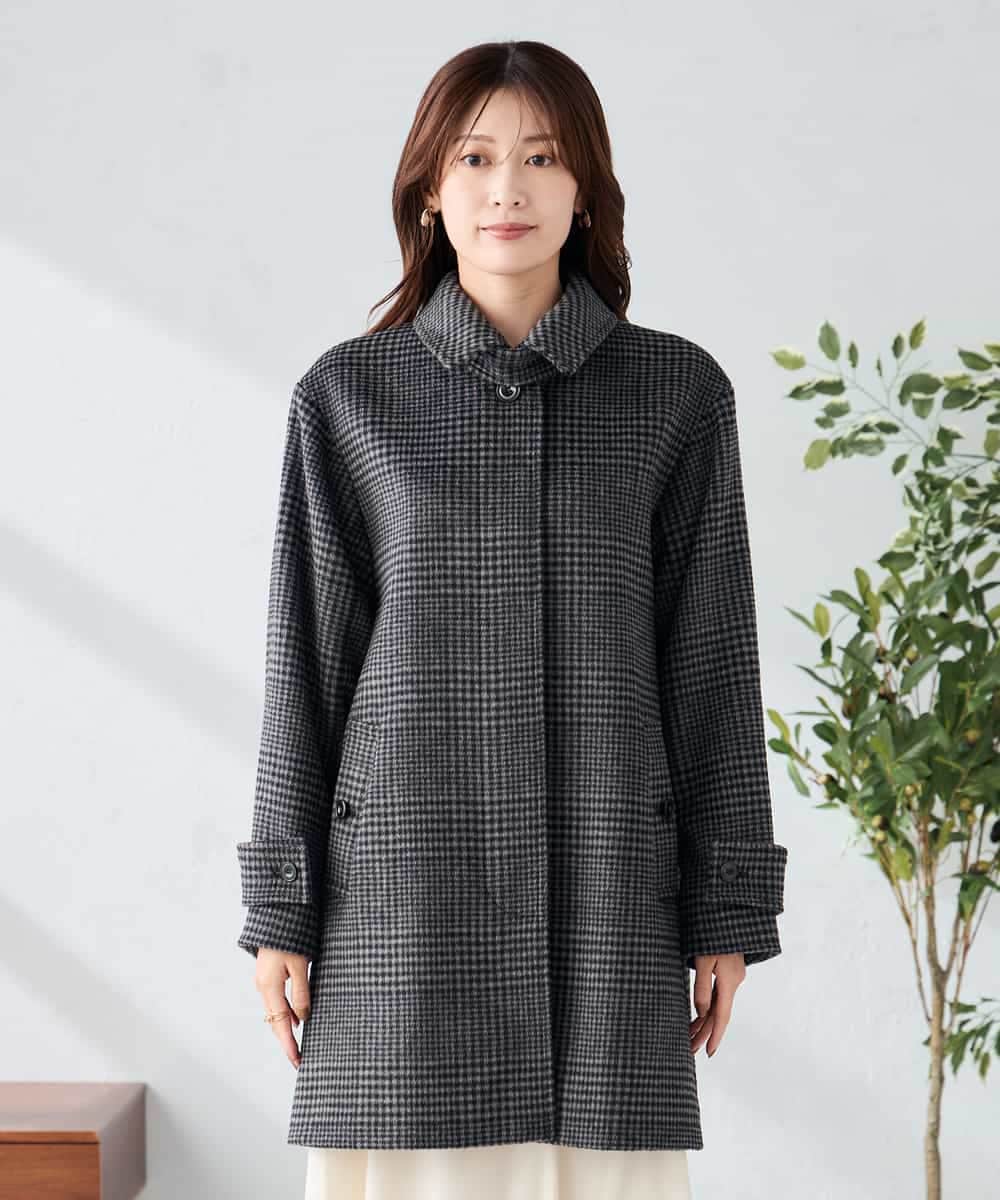 K2UAD04179 a.v.v(アー・ヴェ・ヴェ) ステンカラーミディコート ブラウン