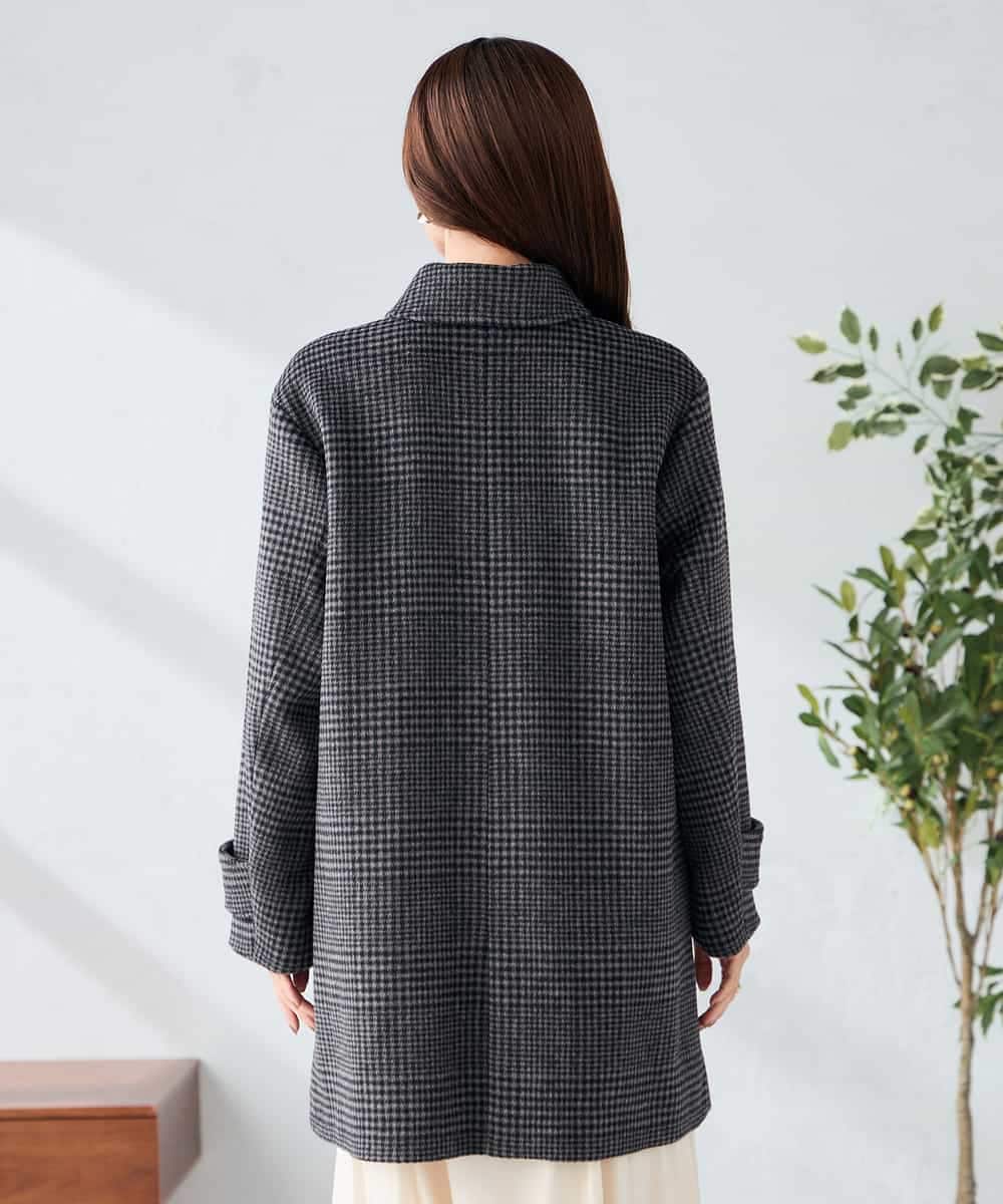 K2UAD04179 a.v.v(アー・ヴェ・ヴェ) ステンカラーミディコート ブラウン