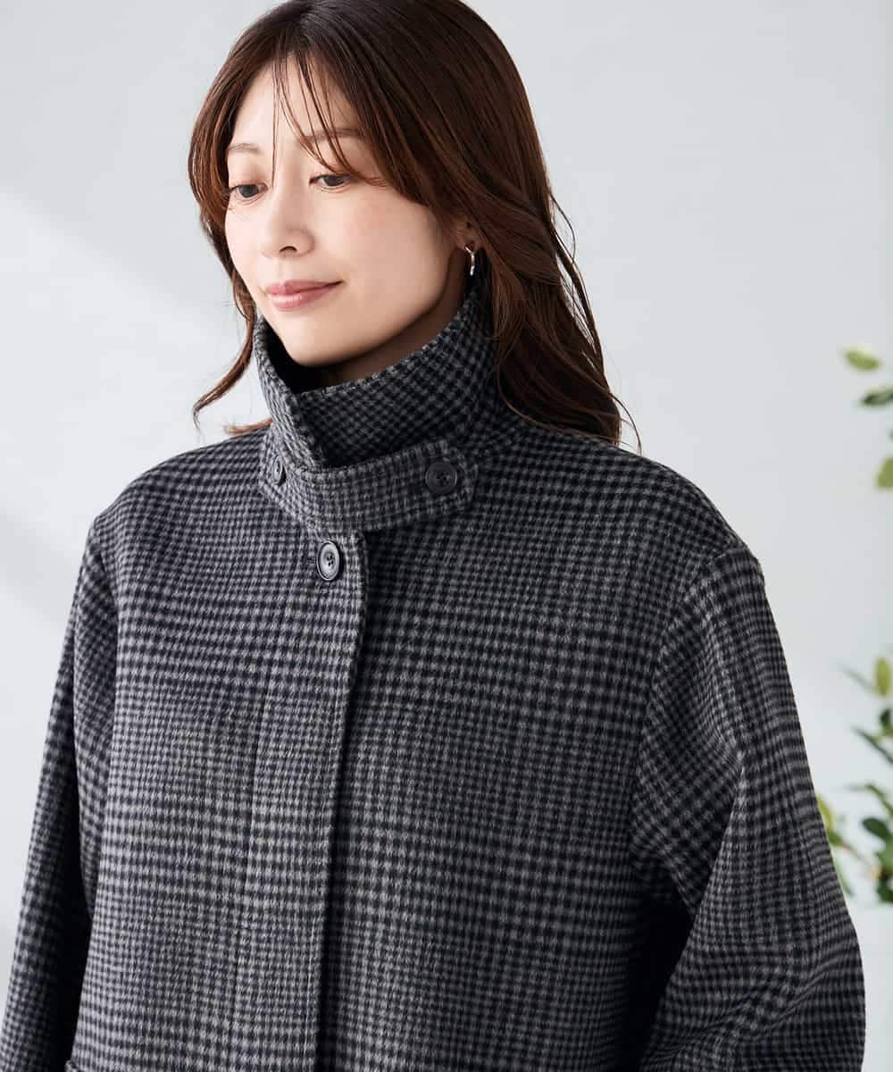 K2UAD04179 a.v.v(アー・ヴェ・ヴェ) ステンカラーミディコート ブラウン