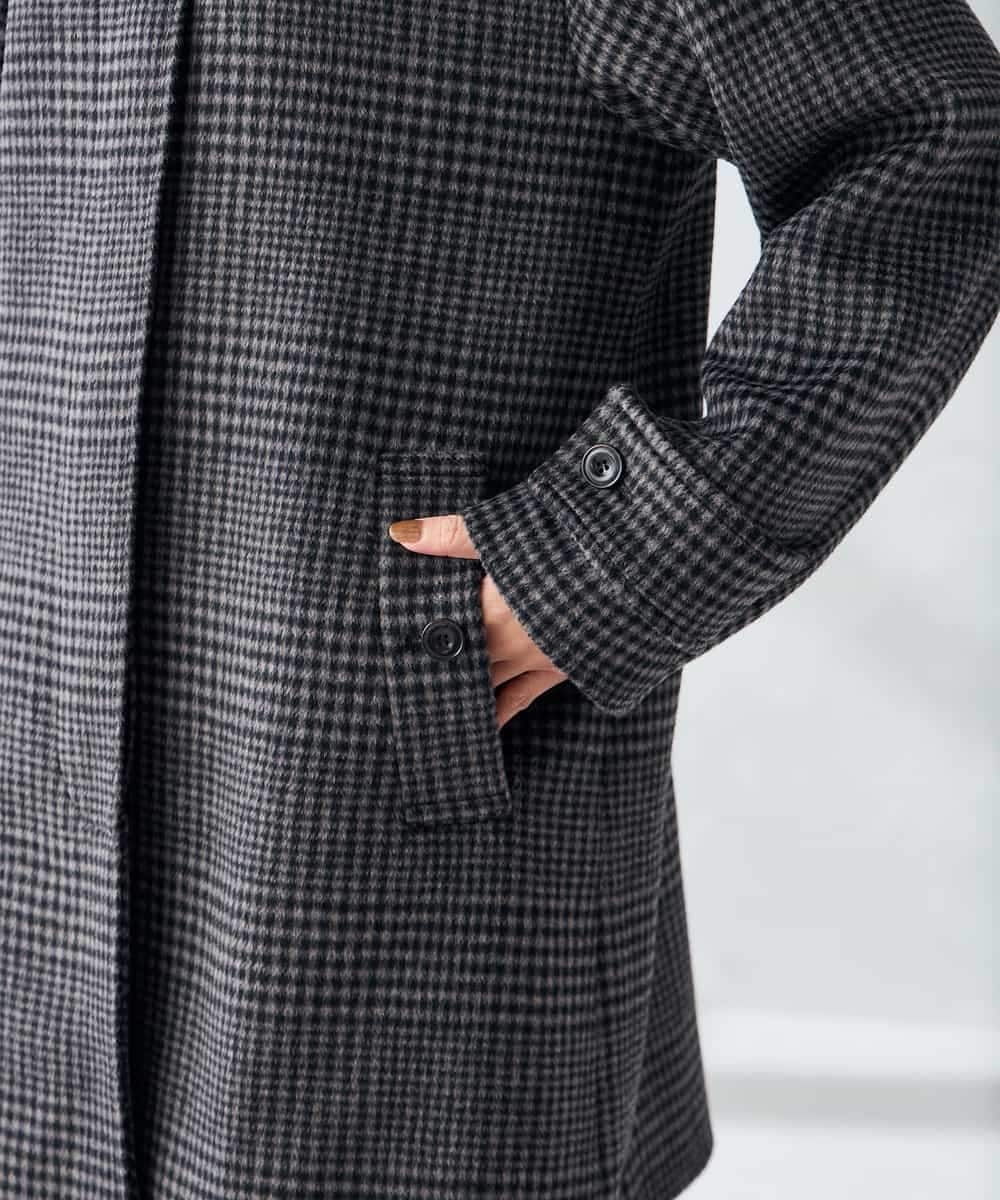 K2UAD04179 a.v.v(アー・ヴェ・ヴェ) ステンカラーミディコート ブラウン