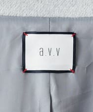 K2UAD05169 a.v.v(アー・ヴェ・ヴェ) スタンドカラーミディコート ボルドー