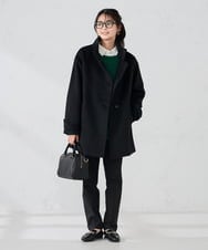 K2UAD05169 a.v.v(アー・ヴェ・ヴェ) スタンドカラーミディコート ボルドー