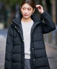 K2UAD10199 a.v.v(アー・ヴェ・ヴェ) フーデッドロングダウンコート ネイビー