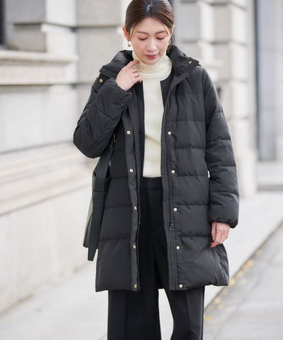 K2UAD10199 a.v.v フーデッドロングダウンコート