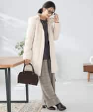 K2UAD10199 a.v.v(アー・ヴェ・ヴェ) フーデッドロングダウンコート ネイビー